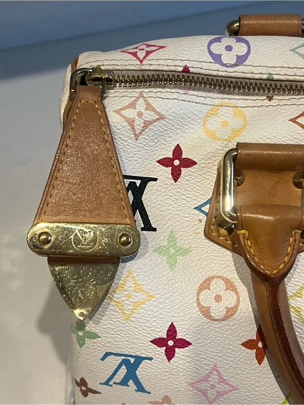 Louis Vuitton Speedy 30 White Multicolor Monogram - Picture 4 of 15